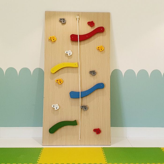 Moon Kids Climbing Wall with Shaped Grips 1