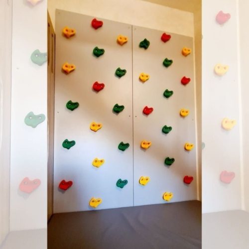 Climbing Wall with Safety Mat - 2 Panels