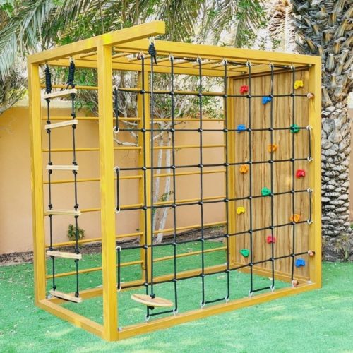 Free Standing Climbing Wall and Monkey Bars-Type 2