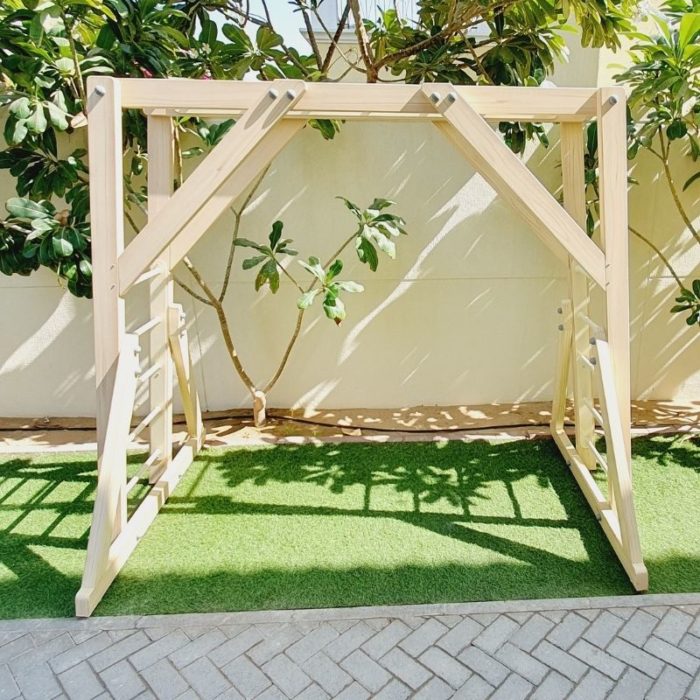 Free Standing Monkey Bars with Swing