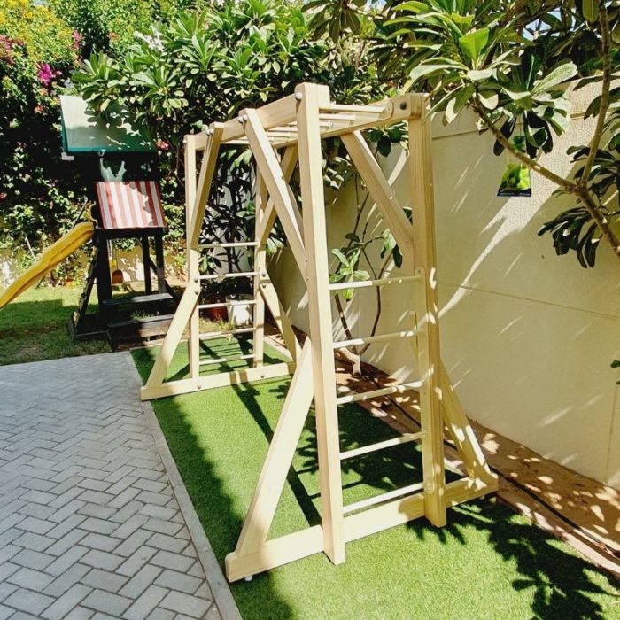 Free Standing Monkey Bars with Swing