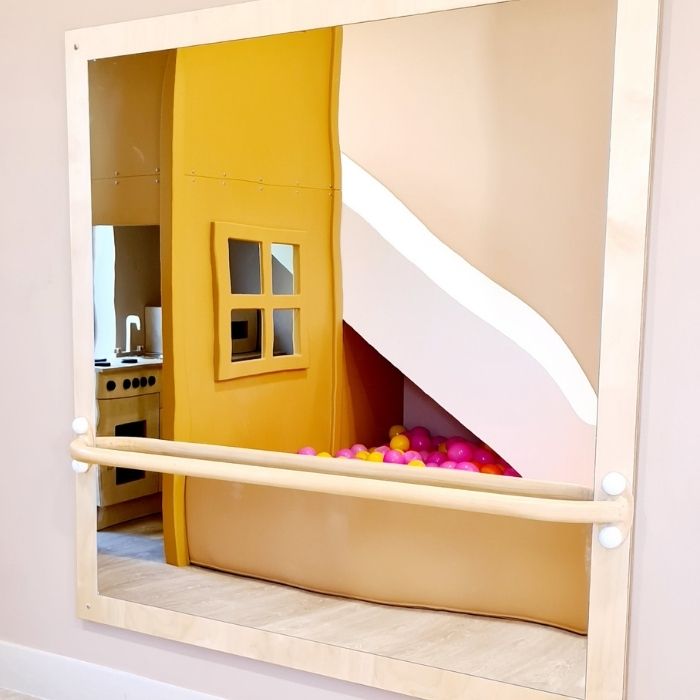 Toddler Pull Up Bar with Mirror