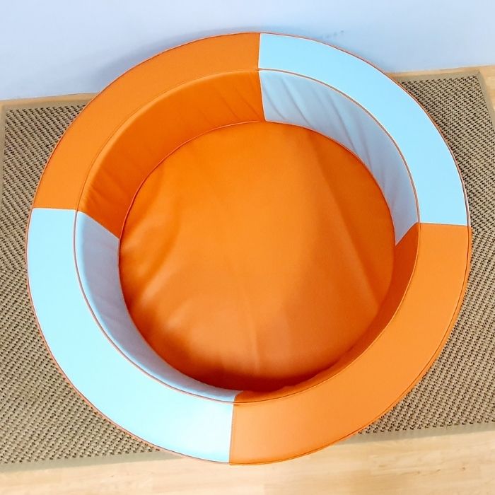 Round Ball Pool in Orange & Turquoise