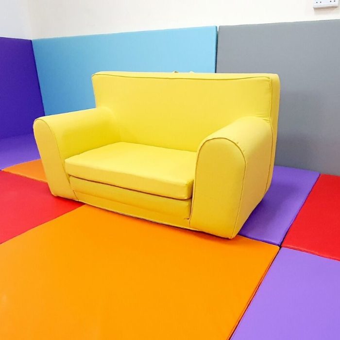 Childrens Sofabed in Yellow