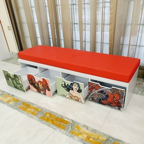 Bench Seating With Storage Boxes